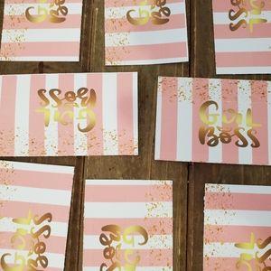 Thank You Cards 50 Girl Boss Shopaholic Poshaholic